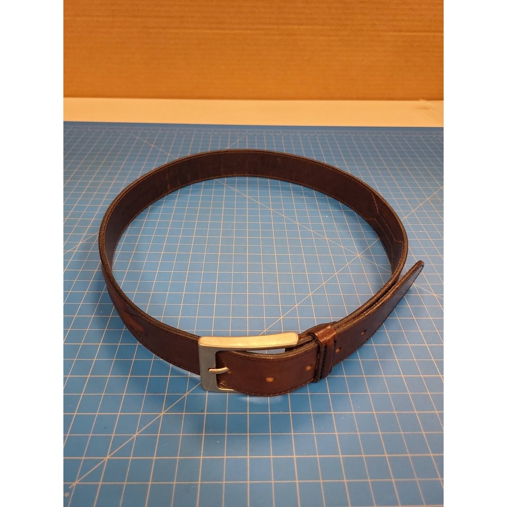 Frank Daniel Genuine Leather Belt Mens 36/90 Brown Italy Designer Fashion‎